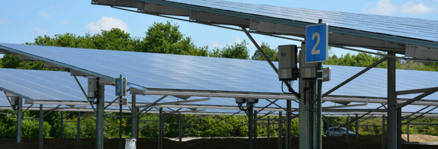 Ombrières solaires pour parking